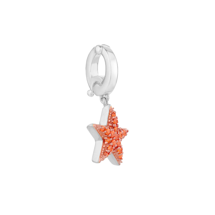 Orange Star Charm