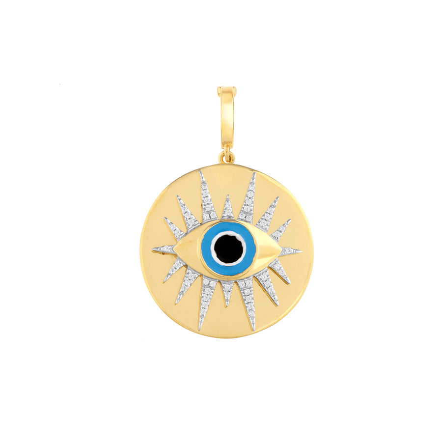 Boho Evil Eye Medallion Charm