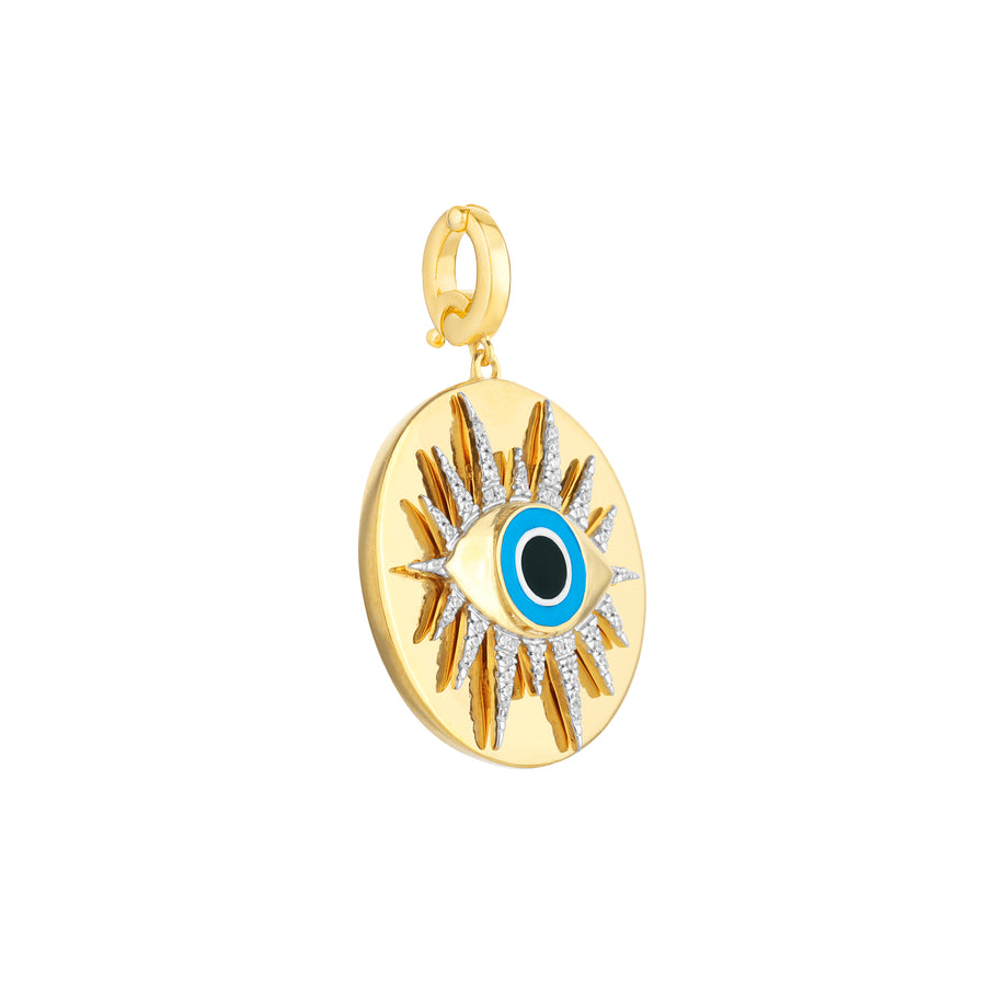 Boho Evil Eye Medallion Charm