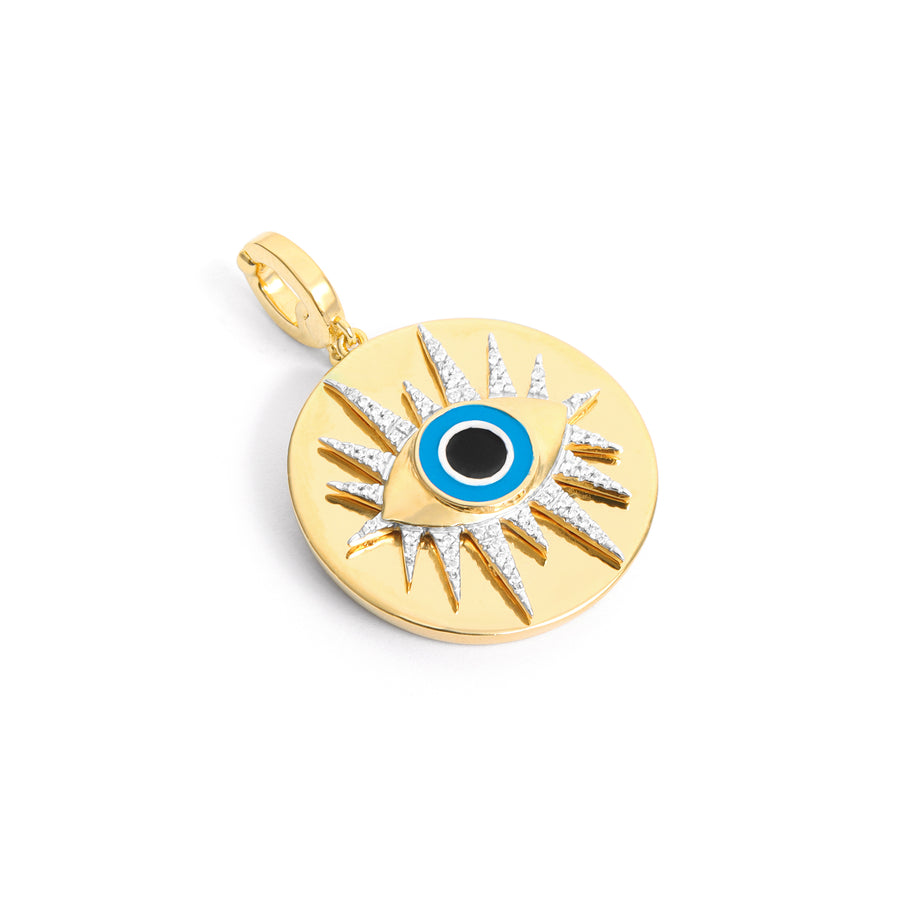 Boho Evil Eye Medallion Charm