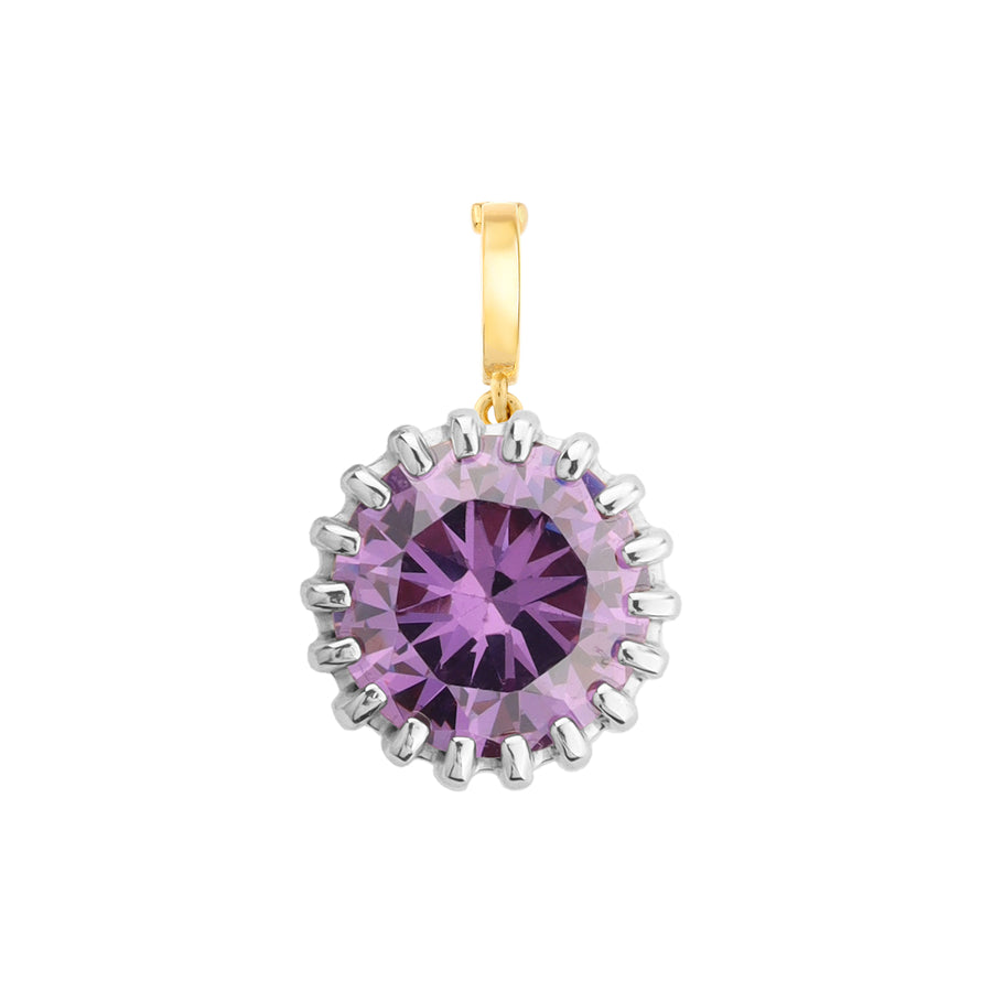 Amethyst Birthstone Charm