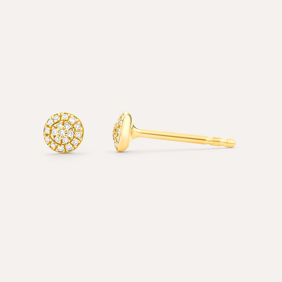 Round Stud Earrings