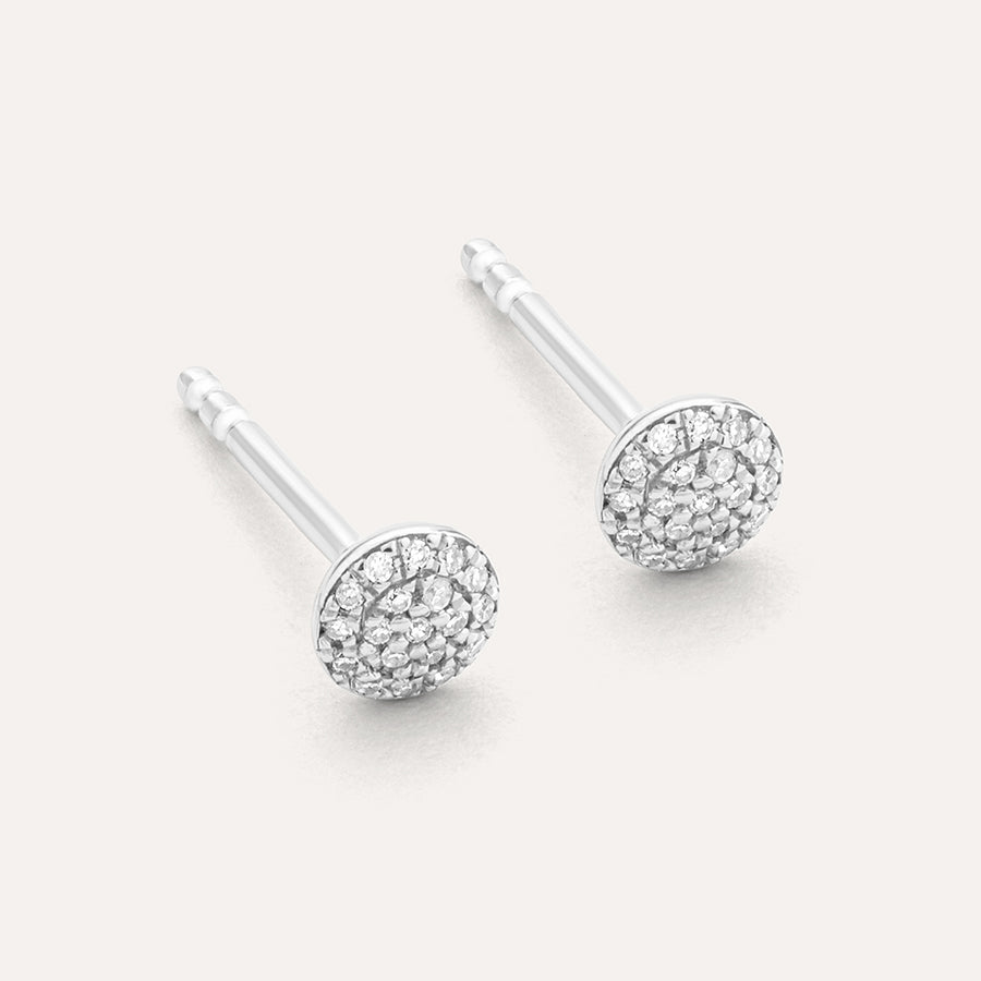 Round Stud Earrings