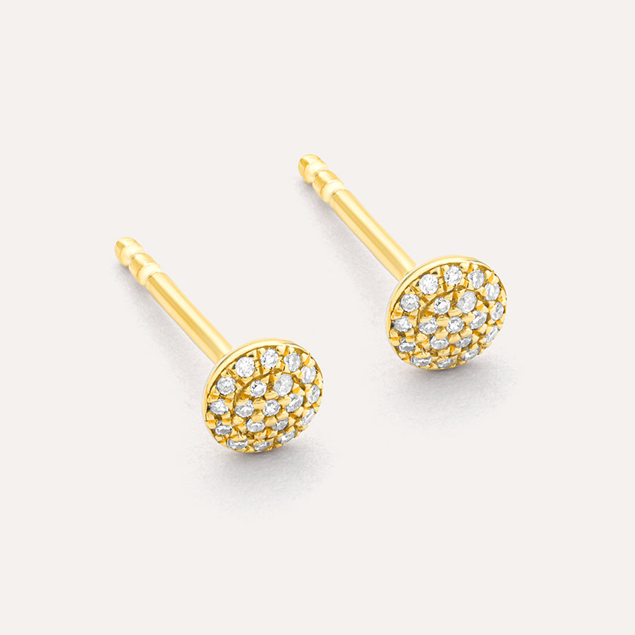 Round Stud Earrings