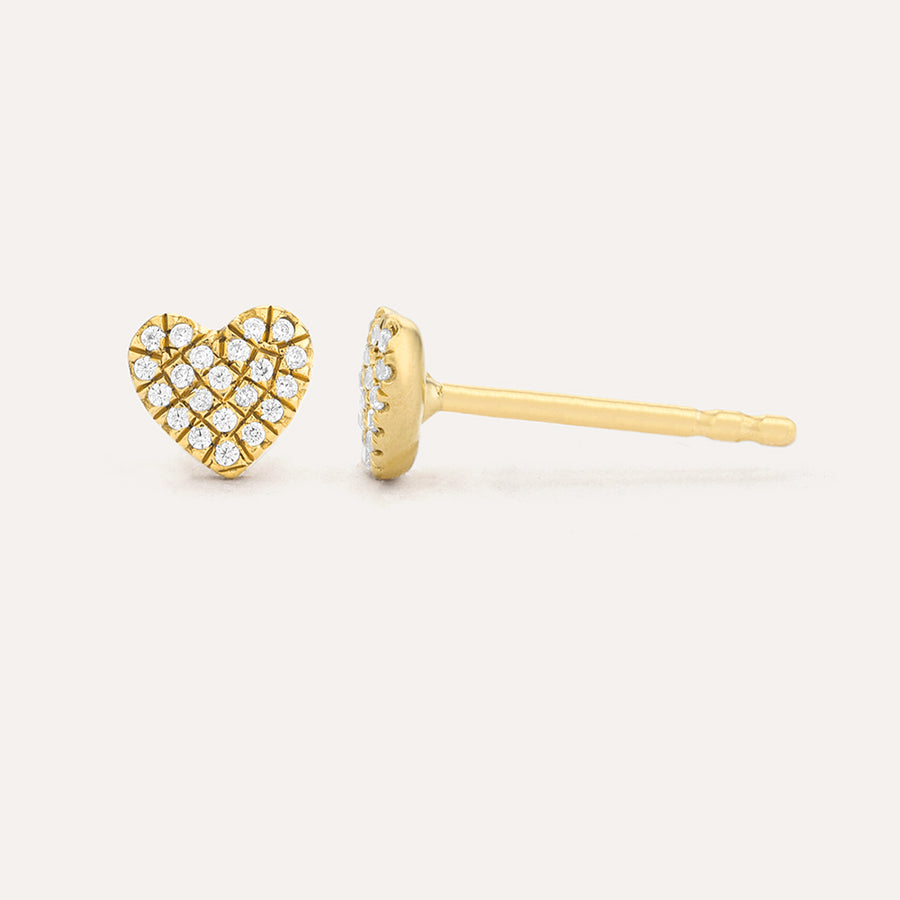 Heart Stud Earrings