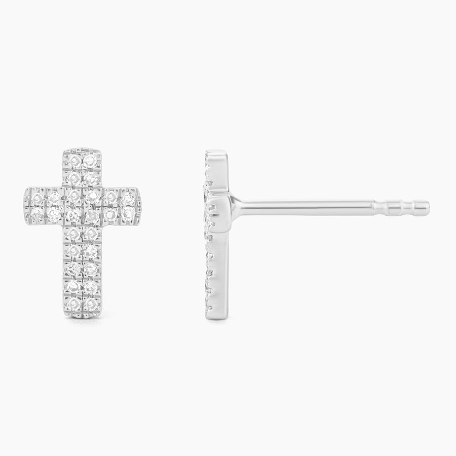 Small Cross Stud Earrings