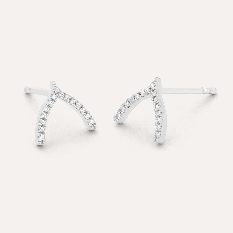 Wishbone Stud Earrings