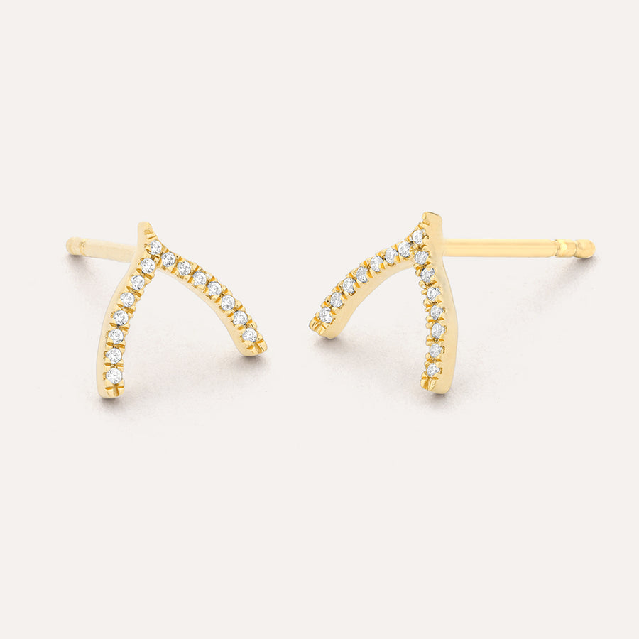 Wishbone Stud Earrings