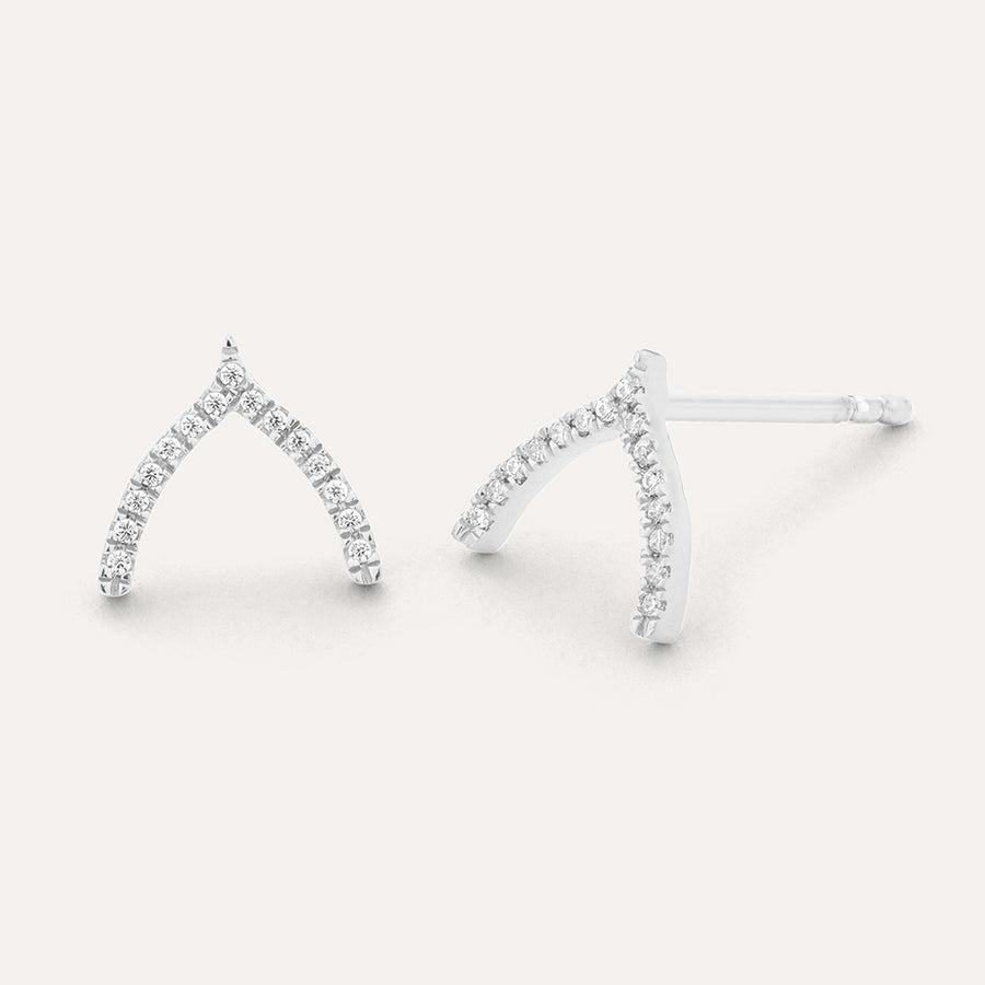 Wishbone Stud Earrings