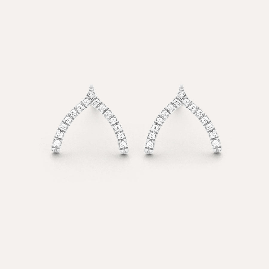 Wishbone Stud Earrings