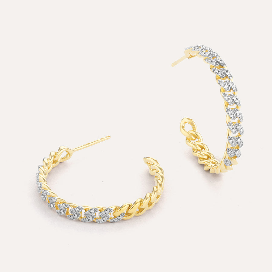 Close Knit Hoop Earrings