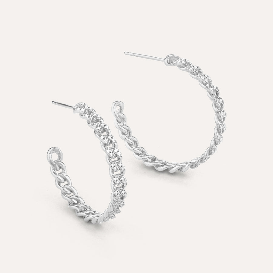 Close Knit Hoop Earrings