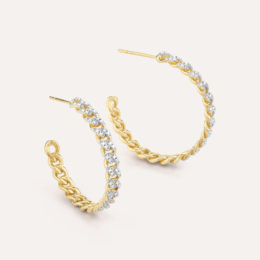 Close Knit Hoop Earrings