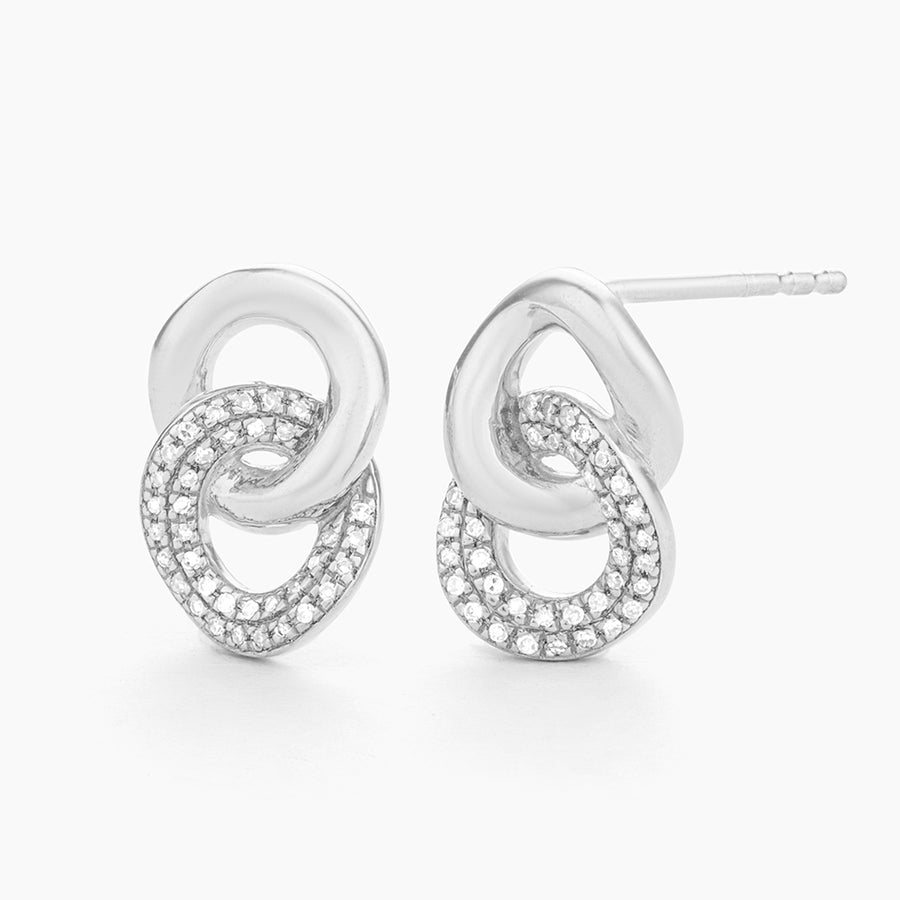 Entwined Discs Stud Earrings