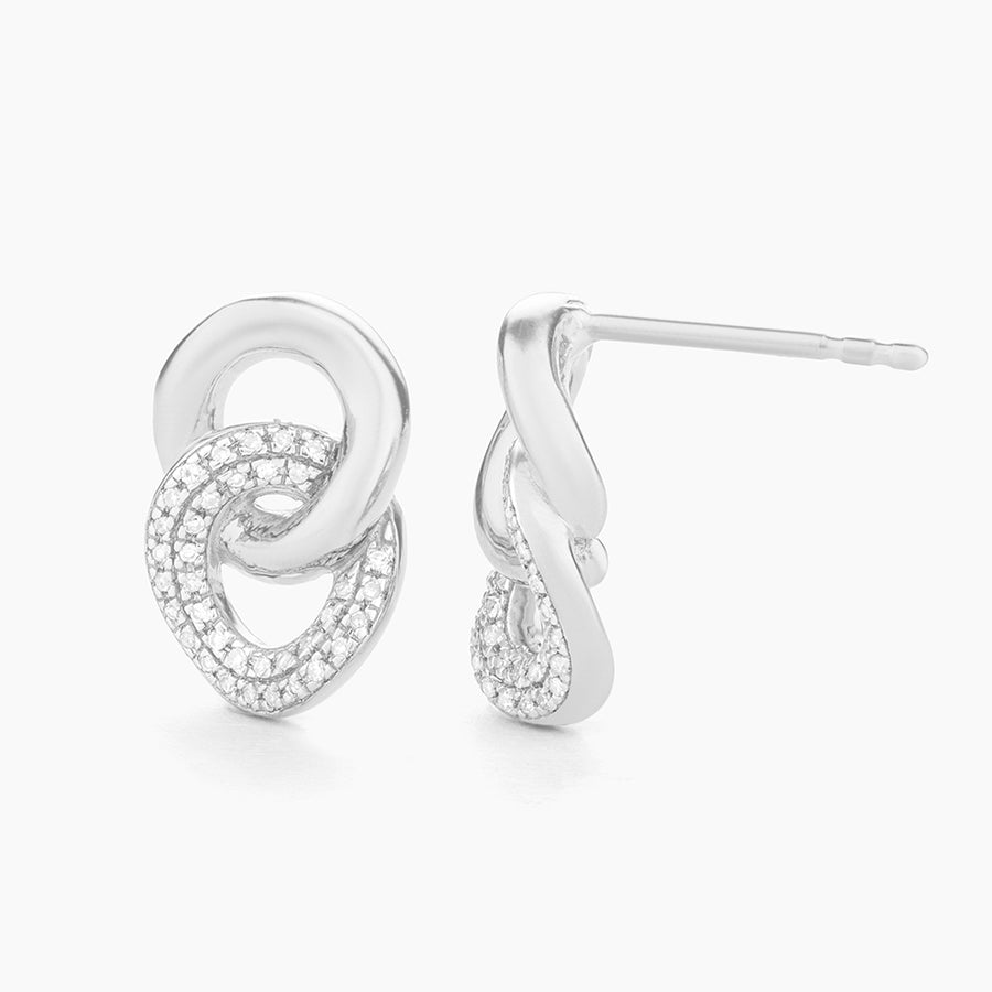 Entwined Discs Stud Earrings