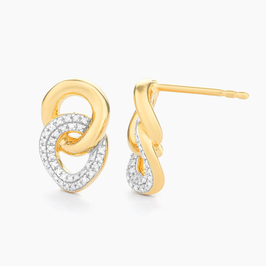 Entwined Discs Stud Earrings