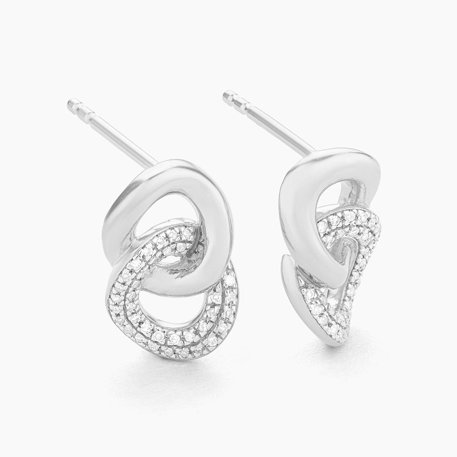 Entwined Discs Stud Earrings