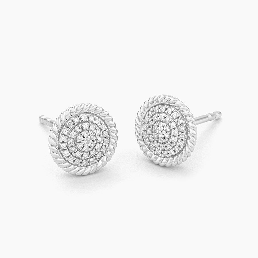 Circle Rope Stud Earrings