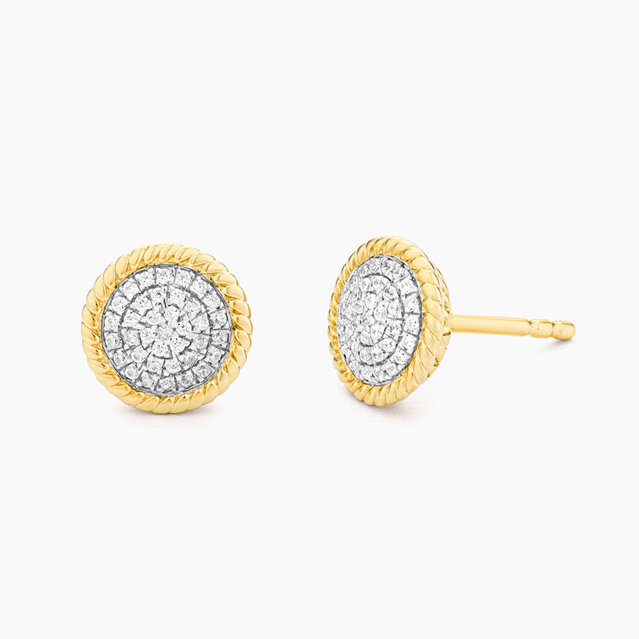 Circle Rope Stud Earrings