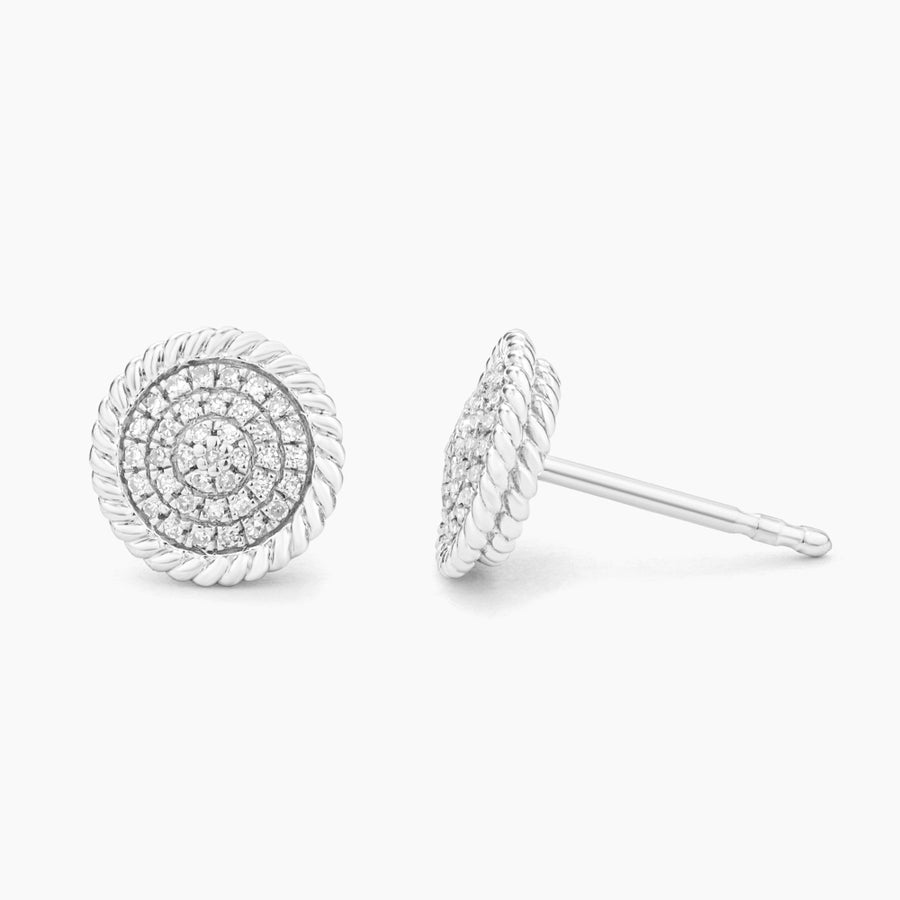 Circle Rope Stud Earrings