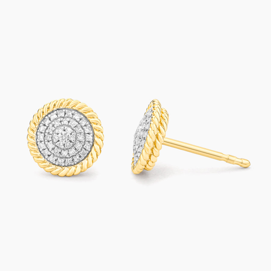 Circle Rope Stud Earrings