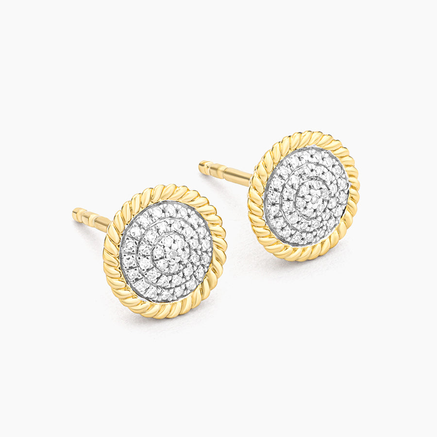 Circle Rope Stud Earrings