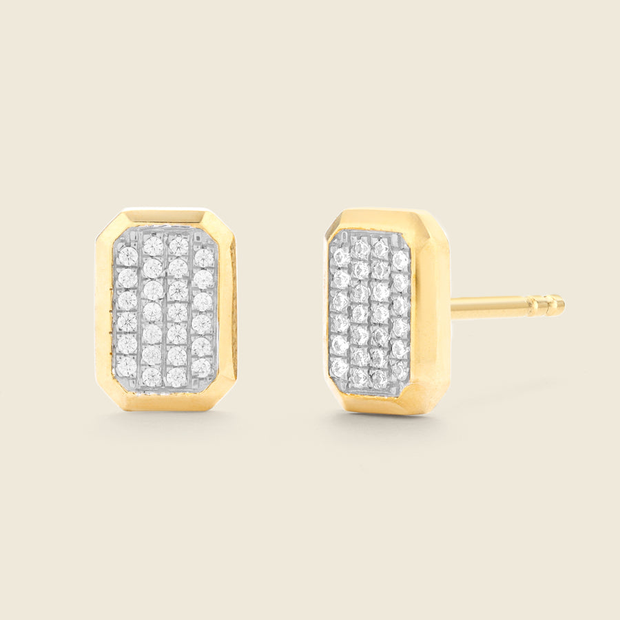 Brick by Brick Stud Earrings