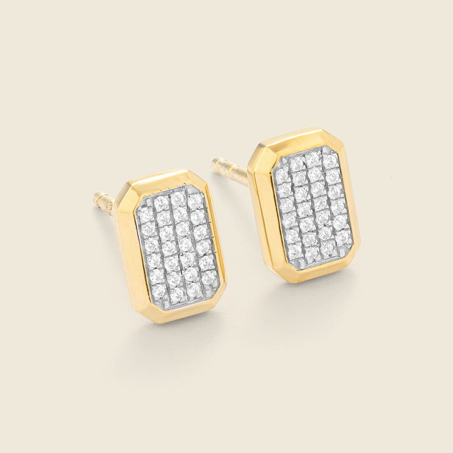 Brick by Brick Stud Earrings