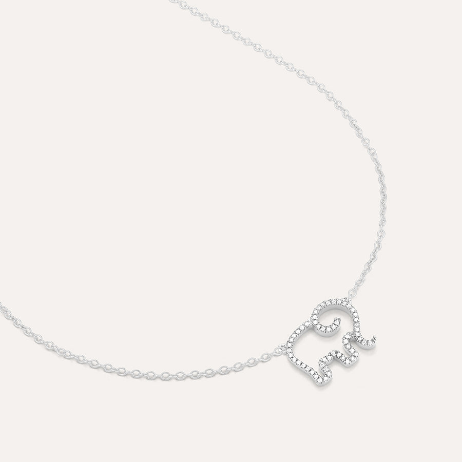 Elephant Mom Pendant Necklace