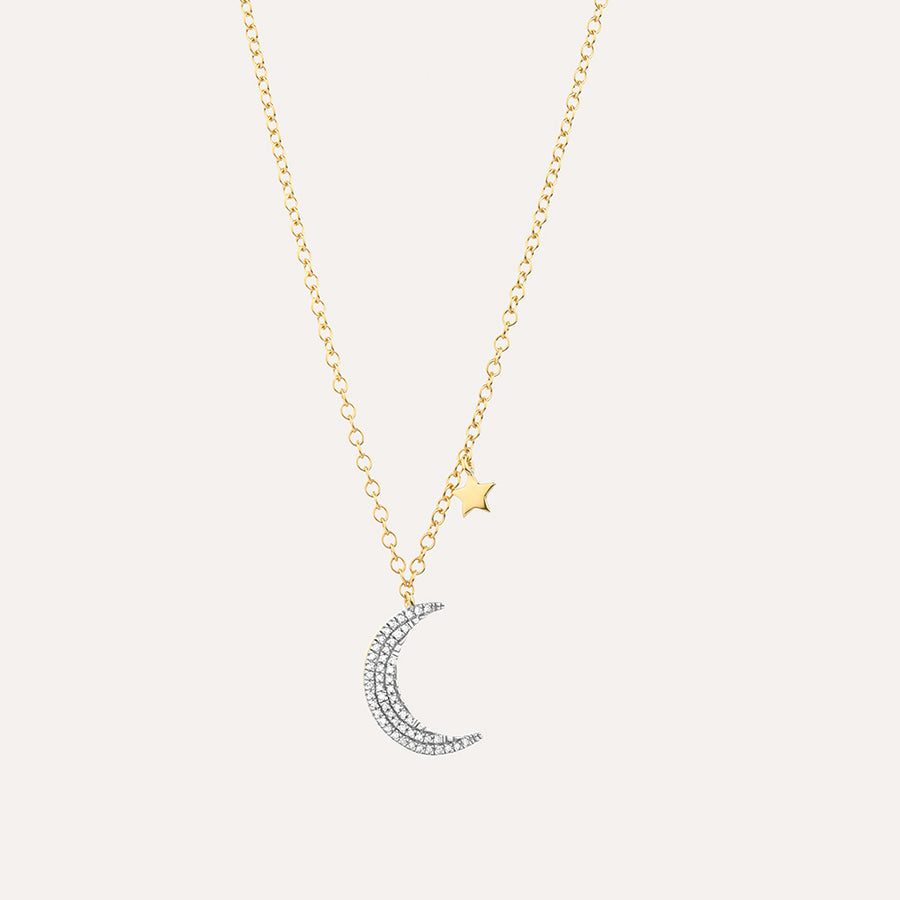 Fly Me To The Moon Pendant Necklace