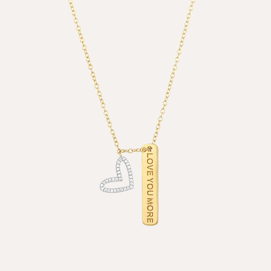 I Love You More Pendant Necklace