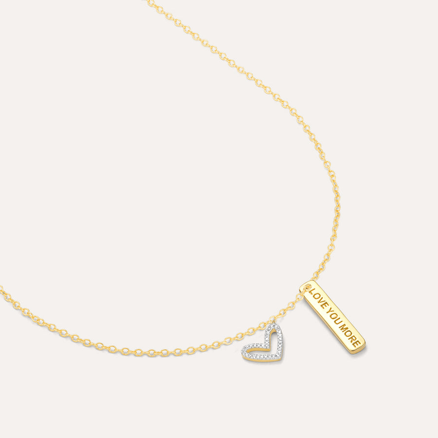 I Love You More Pendant Necklace