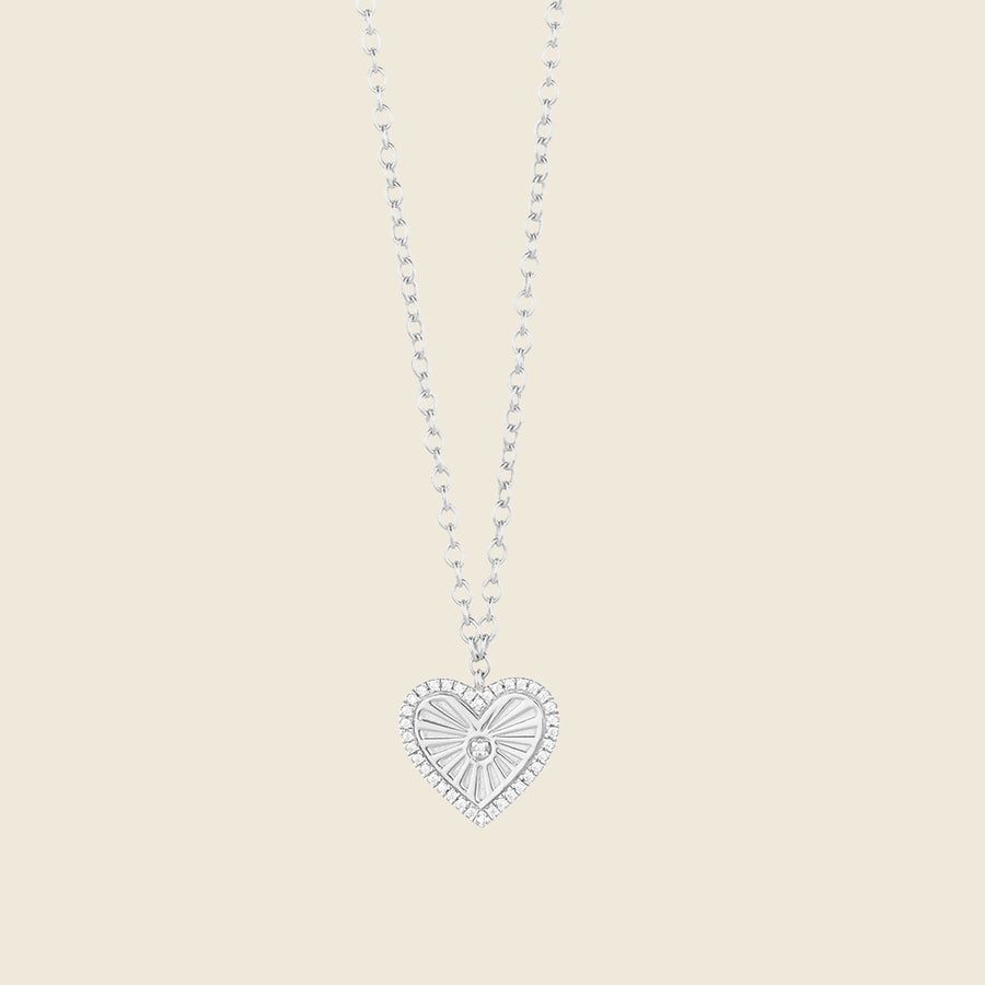 Heart Burst Pendant Necklace