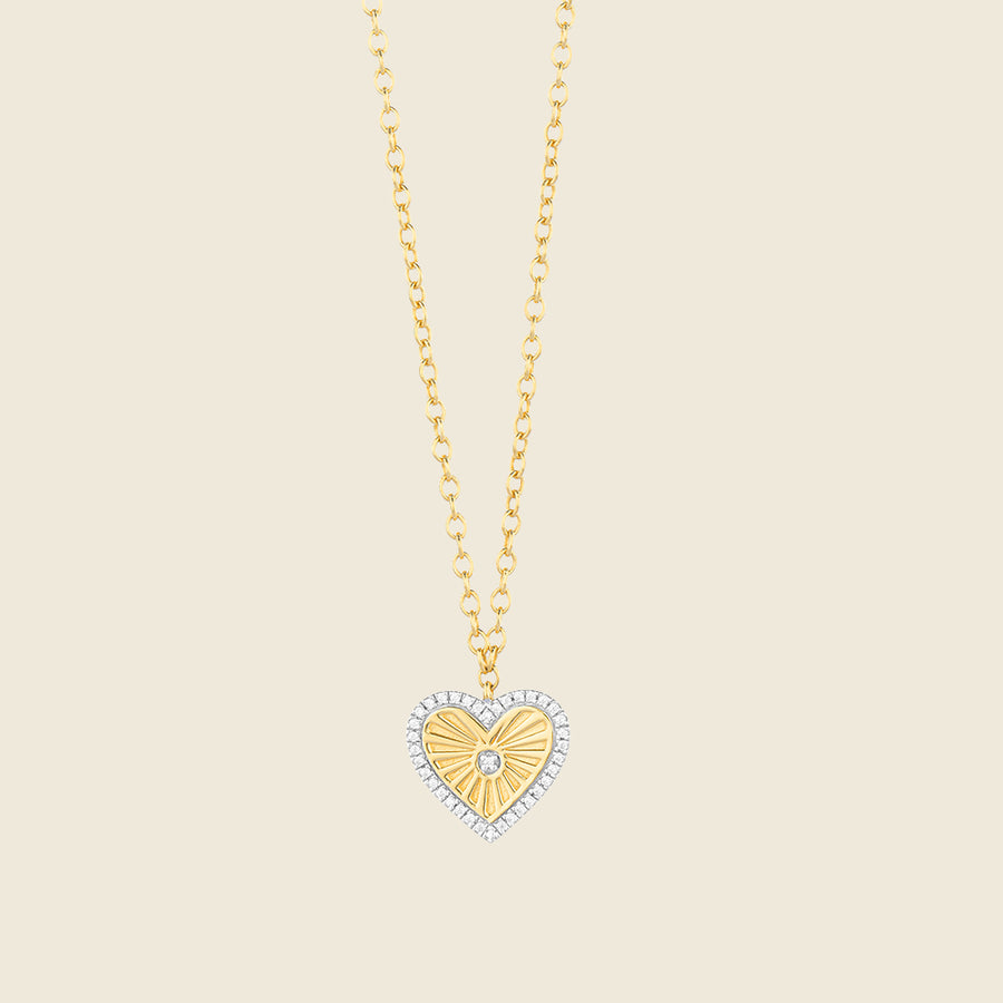 Heart Burst Pendant Necklace