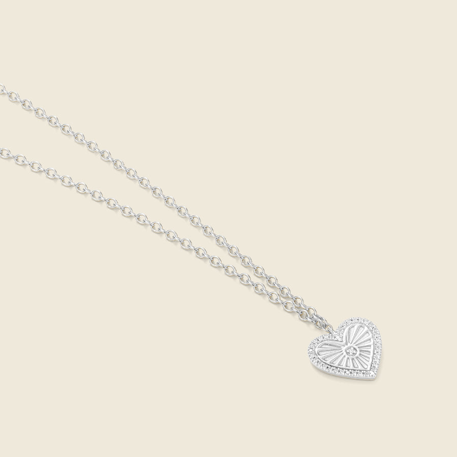 Heart Burst Pendant Necklace