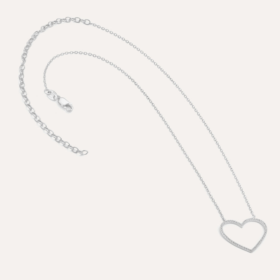 Silver Linings Heart Pendant Necklace