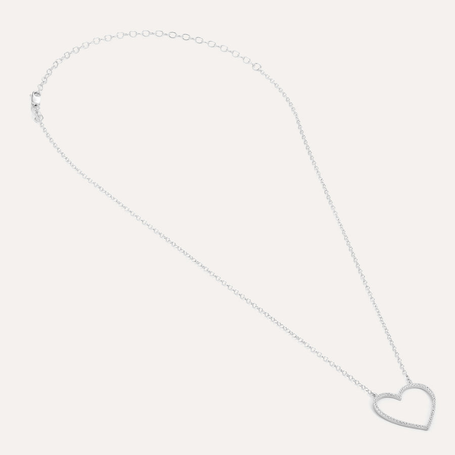 Silver Linings Heart Pendant Necklace