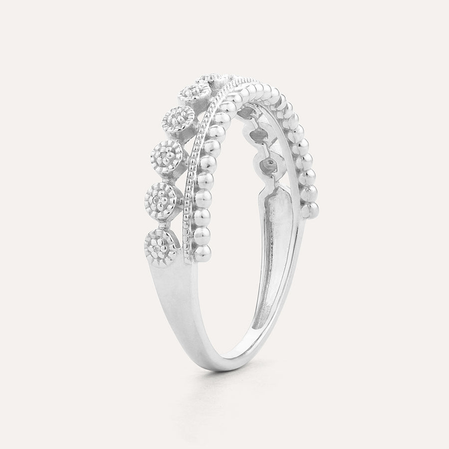 Queen Of Havana Sterling Silver Stackable Ring