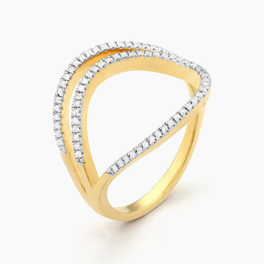 Kate Solitaire Band | V-Shaped Chevron Wedding Ring